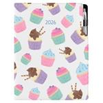 Kalendarz książkowy DESIGN dzienny A4 2026 polski - Cupcake 