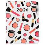 Kalendarz książkowy DESIGN dzienny A4 2026 polski - Make up 