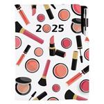 Kalendarz książkowy DESIGN dzienny A5 2025 polski - Make up 