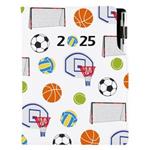 Kalendarz książkowy DESIGN dzienny A5 2025 polski - Sport 
