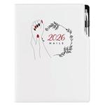 Kalendarz książkowy DESIGN tygodniowy A4 2026 polski - Nails