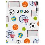 Kalendarz książkowy DESIGN tygodniowy A4 2026 polski - Sport 