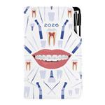 Kalendarz książkowy DESIGN tygodniowy kieszonkowy 2026 polski - biały - Dentysta 