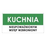 KUCHNIA, zielony - płyta PVC 2 mm z dziurkami 190x90 mm