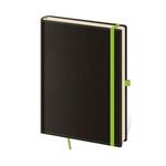 Notatnik kieszonkowy liniowany - Black Green   