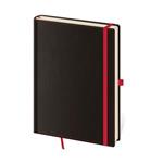 Notatnik kieszonkowy liniowany - Black Red   