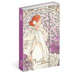 Notatnik liniowany magnetyczny B6 - Alfons Mucha - Dama 