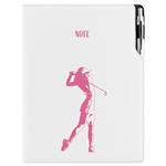 Notes DESIGN A4 kratkowany - biały - Golf kobiety 