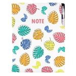 Notes DESIGN A4 liniowany - Liście 