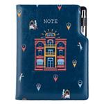 Notes DESIGN B5 kratkowany - granatowy - Hotel