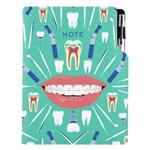Notes DESIGN B6 liniowany - miętowy - Dentysta 