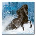 Ścienny kalendarz 2026  - Konie