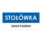 STOŁÓWKA, niebieski - płyta PVC 2 mm 190x90 mm